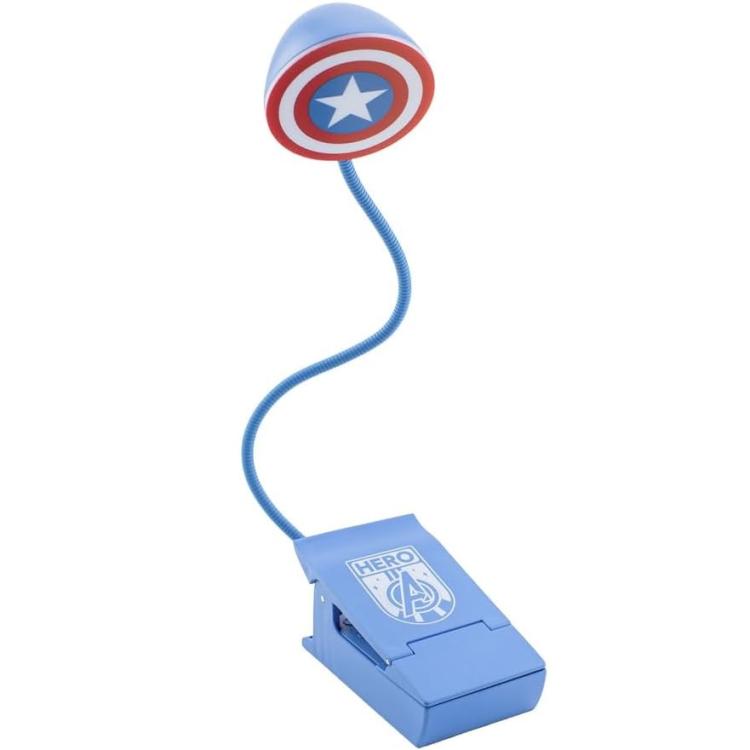 Paladone Marvel Lese-Klemmlampe (Captain America) Offizieller Schild