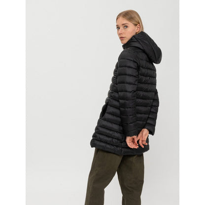 Canadian Women's Long Hooded Jacket Teslin Recycled CN.G220204WRE/BLA Black