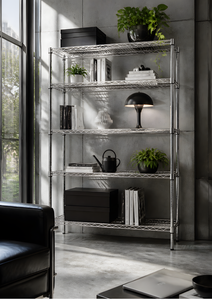 Scaffale Metallika H 182cm  – 5 Ripiani 122×45 cm