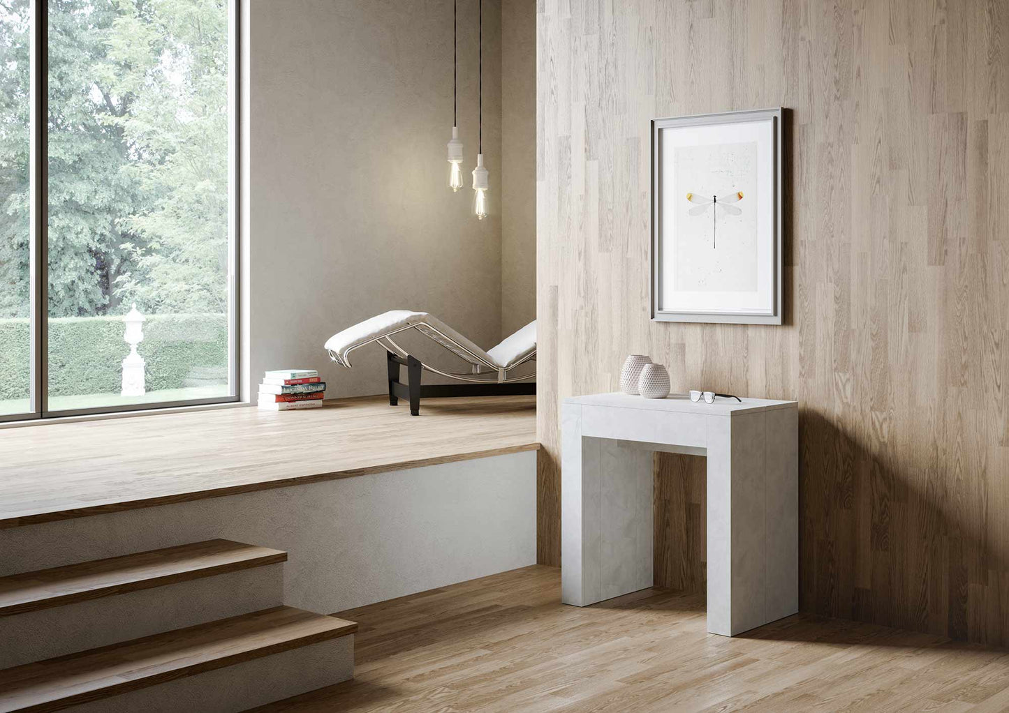 Elegante ausziehbarer Konsolentisch 78x47/290 cm in verschiedenen Farben