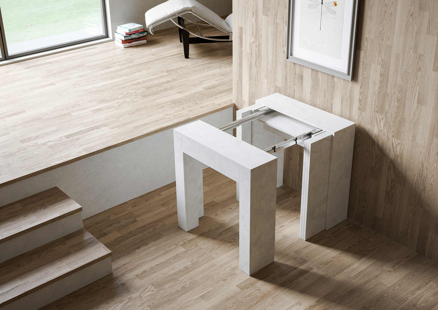 Elegante ausziehbarer Konsolentisch 78x47/290 cm in verschiedenen Farben