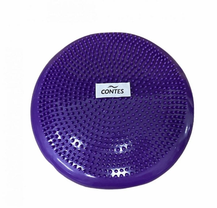 Contes Cuscino Disco Sensoriale 03705 Ø32cm Viola - Equilibrio Propriocezione Riabilitazione PVC