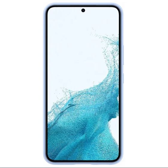 Samsung Silicone Cover Galaxy S22 Blue Cellulare Custodia Blu Morbida Azzurro 5G