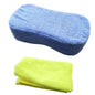 Car Truck Motorcycle Cleaning Kit Sponge + Microfiber Cloth Exterior Car Wash