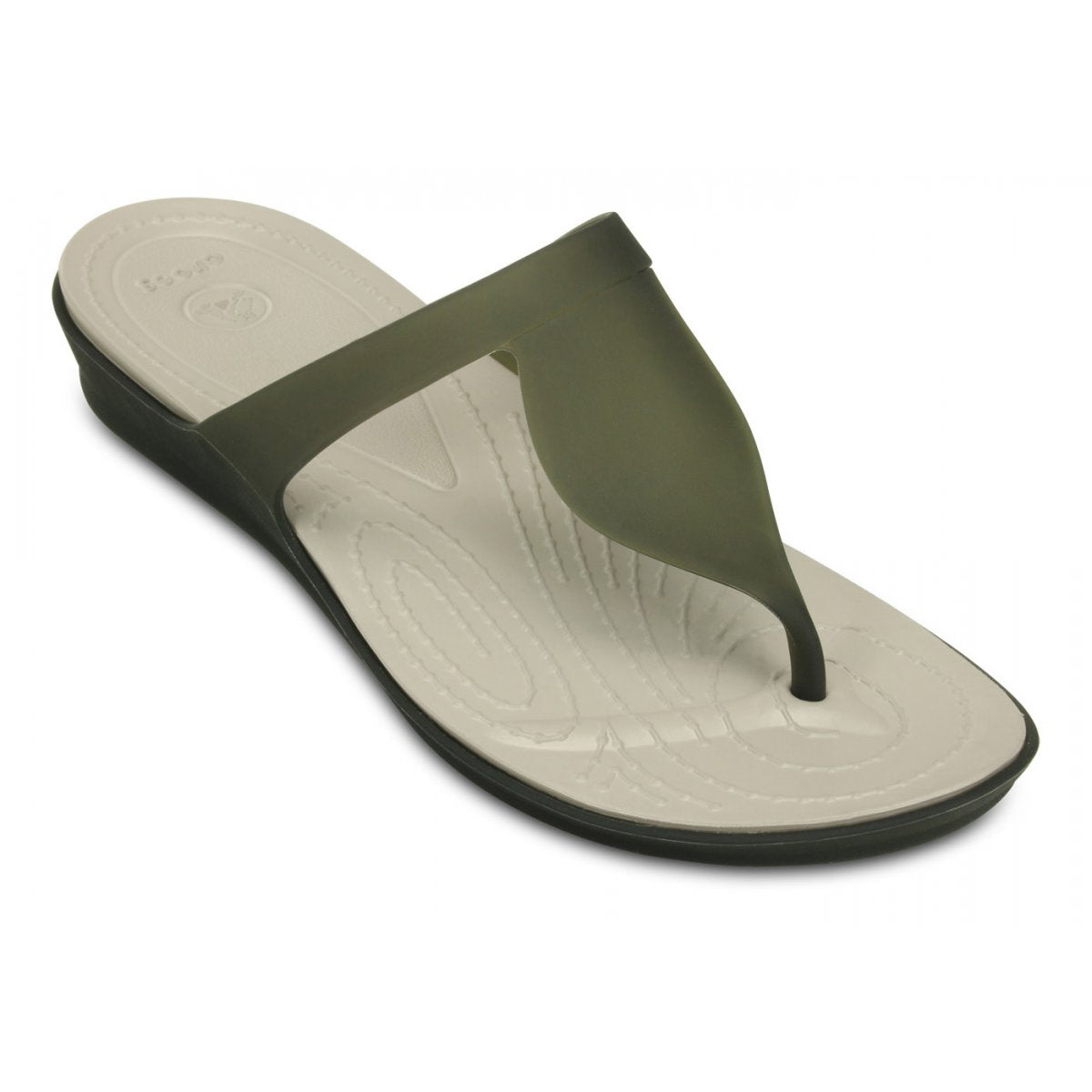 Crocs ciabatta infradito da donna Rio Flip 16266-0W8 nero-platino