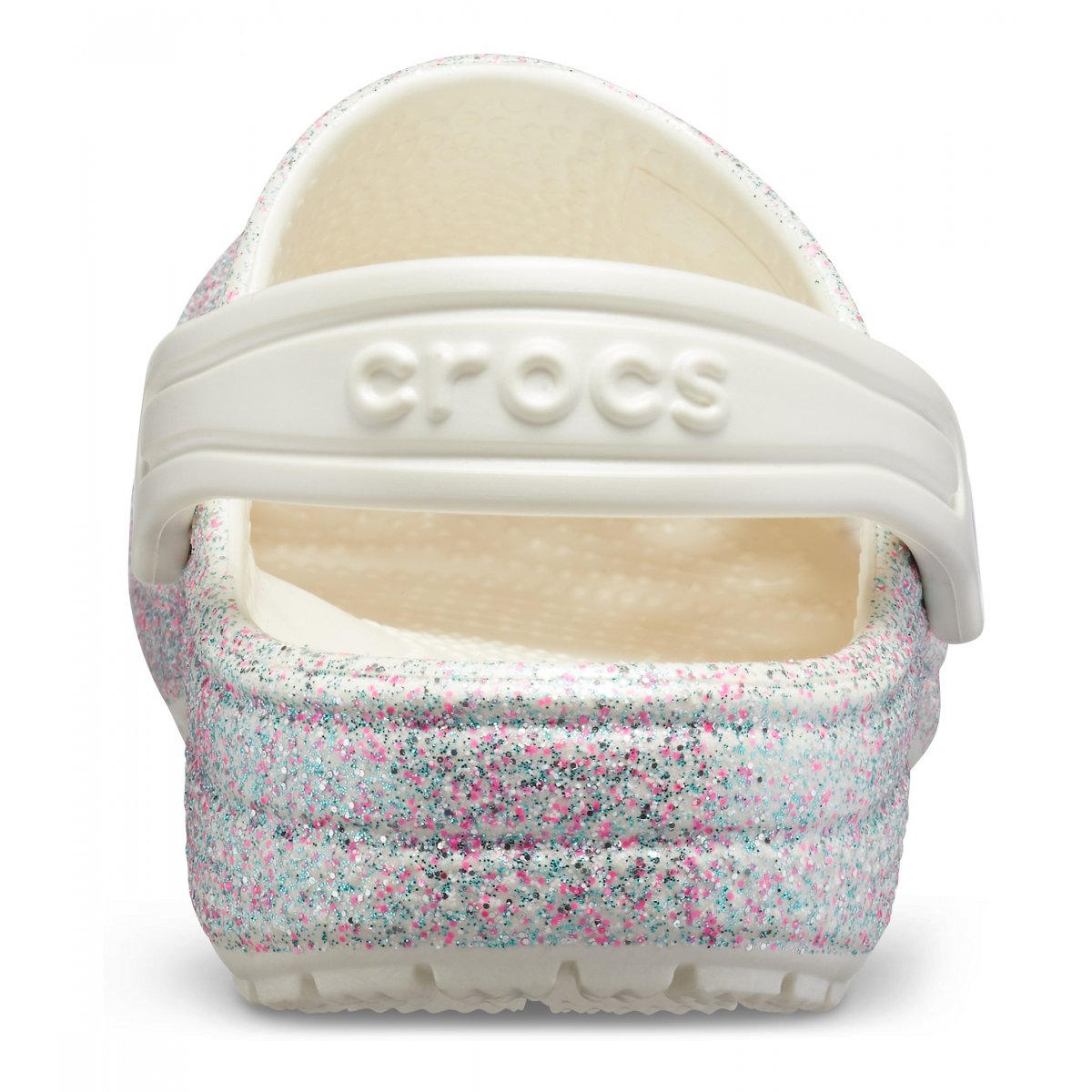 Crocs Classic Glitter Clog K 205441-159 Sabot Bambina Ostrica