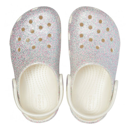 Crocs Classic Glitter Clog K 205441-159 Sabot Bambina Ostrica