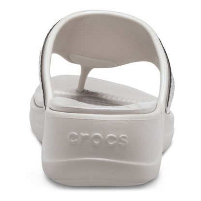 Crocs sandalo infradito da donna  Monterey Wedge Flip W 206303-0GO argento platino