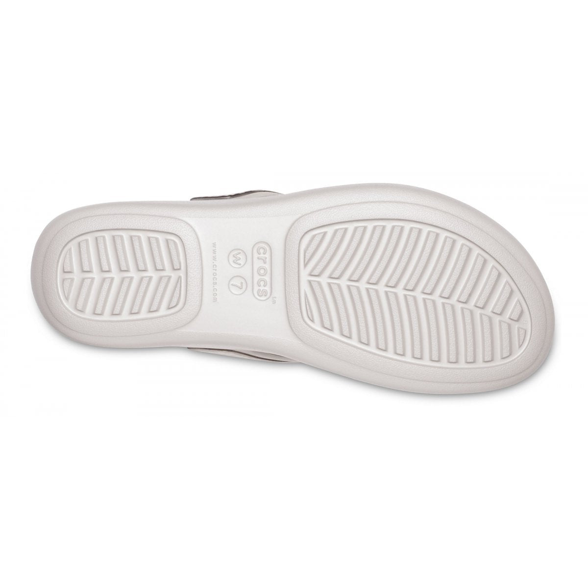Crocs sandalo infradito da donna  Monterey Wedge Flip W 206303-0GO argento platino