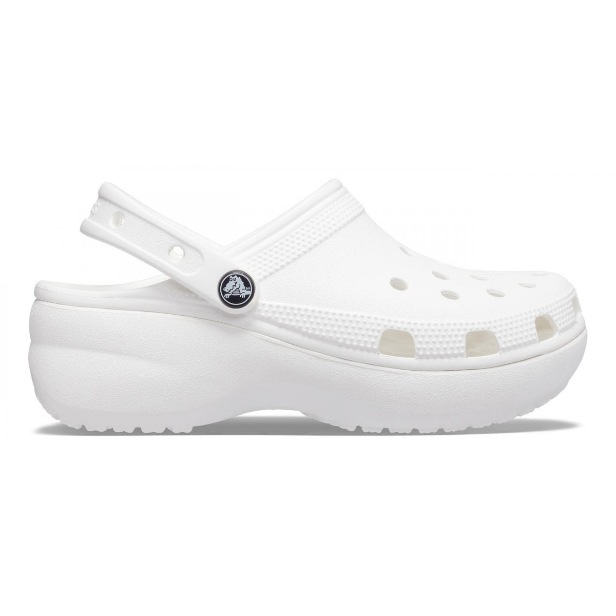 Crocs sandalo sabot Classic con zeppa Clog 206750 100 bianco