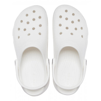 Crocs sandalo sabot Classic con zeppa Clog 206750 100 bianco