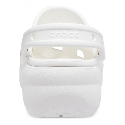 Crocs sandalo sabot Classic con zeppa Clog 206750 100 bianco