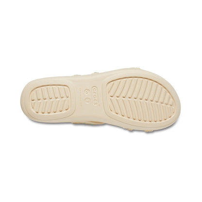 Crocs sandalo da donna Boca Medallion Strappy Wedge W207431-108 vanilla