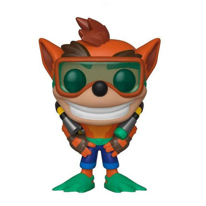 Funko Pop Games Crash Bandicoot 421 Crash Bandicoot mit Tauchausrüstung Vinylfigur