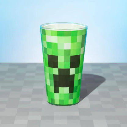 Paladone Bicchiere Vetro Minecraft "Creeper Glass" Tazza Gioco Senza Manico Vaso