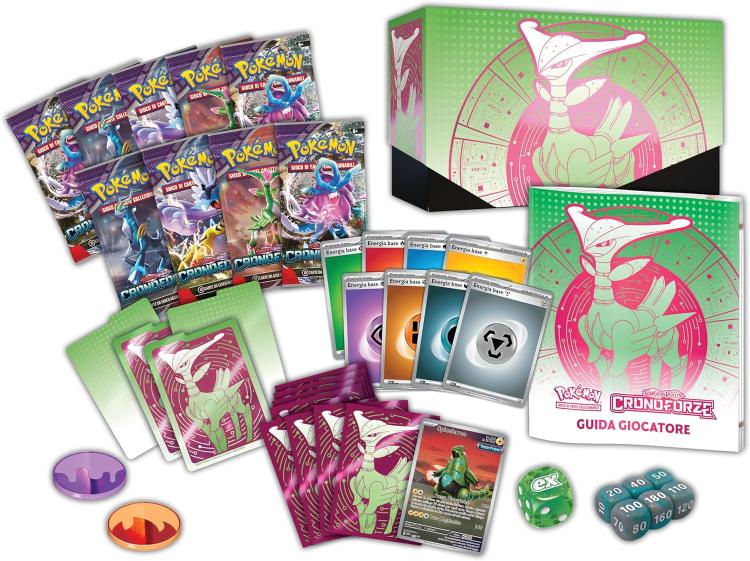 Pokemon Set Allenatore Fuoriclasse Scarlatto & Violetto Cronoforze Fogliaferrea