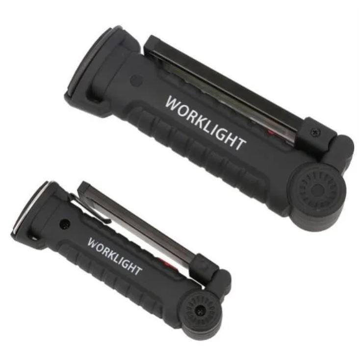 LED-Arbeitsleuchte Taschenlampe Haken Magnet Tragbar Wiederaufladbar Werkstatt Angeln