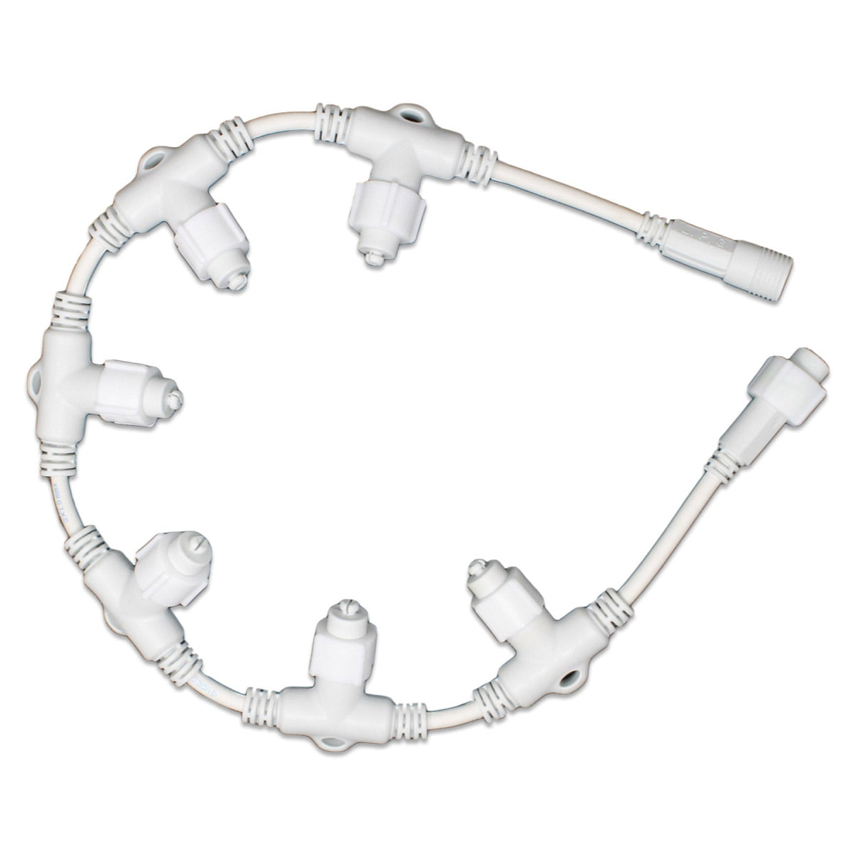 Connettore a T per luci led | 80cm | 6 discese | IP67
