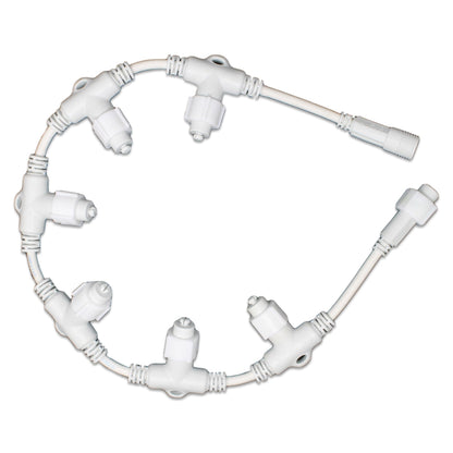 Connettore a T per luci led | 80cm | 6 discese | IP67