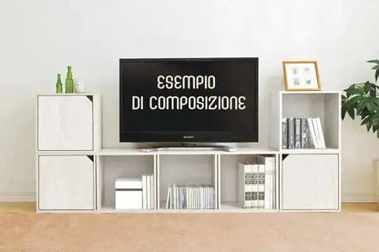 Cubi componibili Cubestack - Bianco Alpes 35x29x35 cm modulari