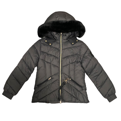 CafèNoir Piumino con cappuccio da donna avvitato c7JN0048 X004 espresso
