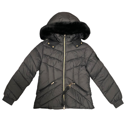 CafèNoir Piumino con cappuccio da donna avvitato c7JN0048 X004 espresso
