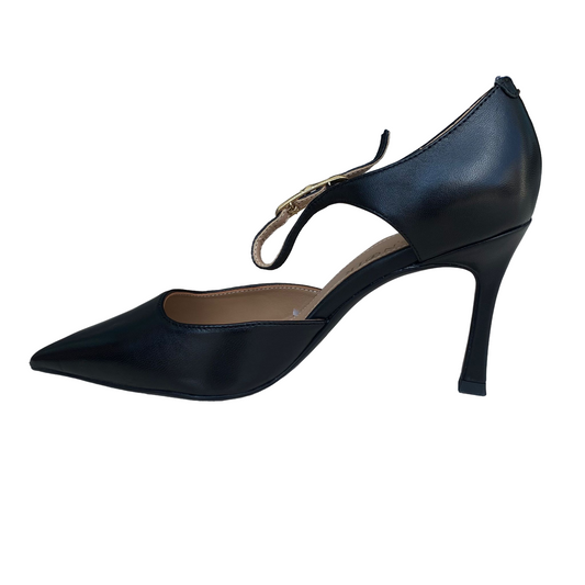 CafèNoir scarpa decoltè da donna spezzata in pelle C1NA4041 N001 nero