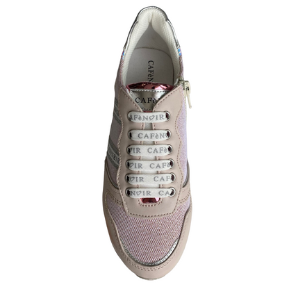 CafèNoir Sneakers con Zeppa Ragazza Pink Laccio Cerniera - C-2032