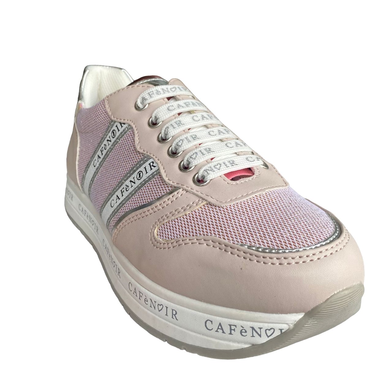 CafèNoir Sneakers con Zeppa Ragazza Pink Laccio Cerniera - C-2032