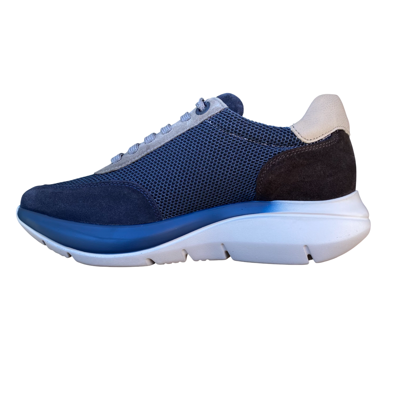 CallagHan sneakers uomo 61203 Algoritmo Blu Marrone