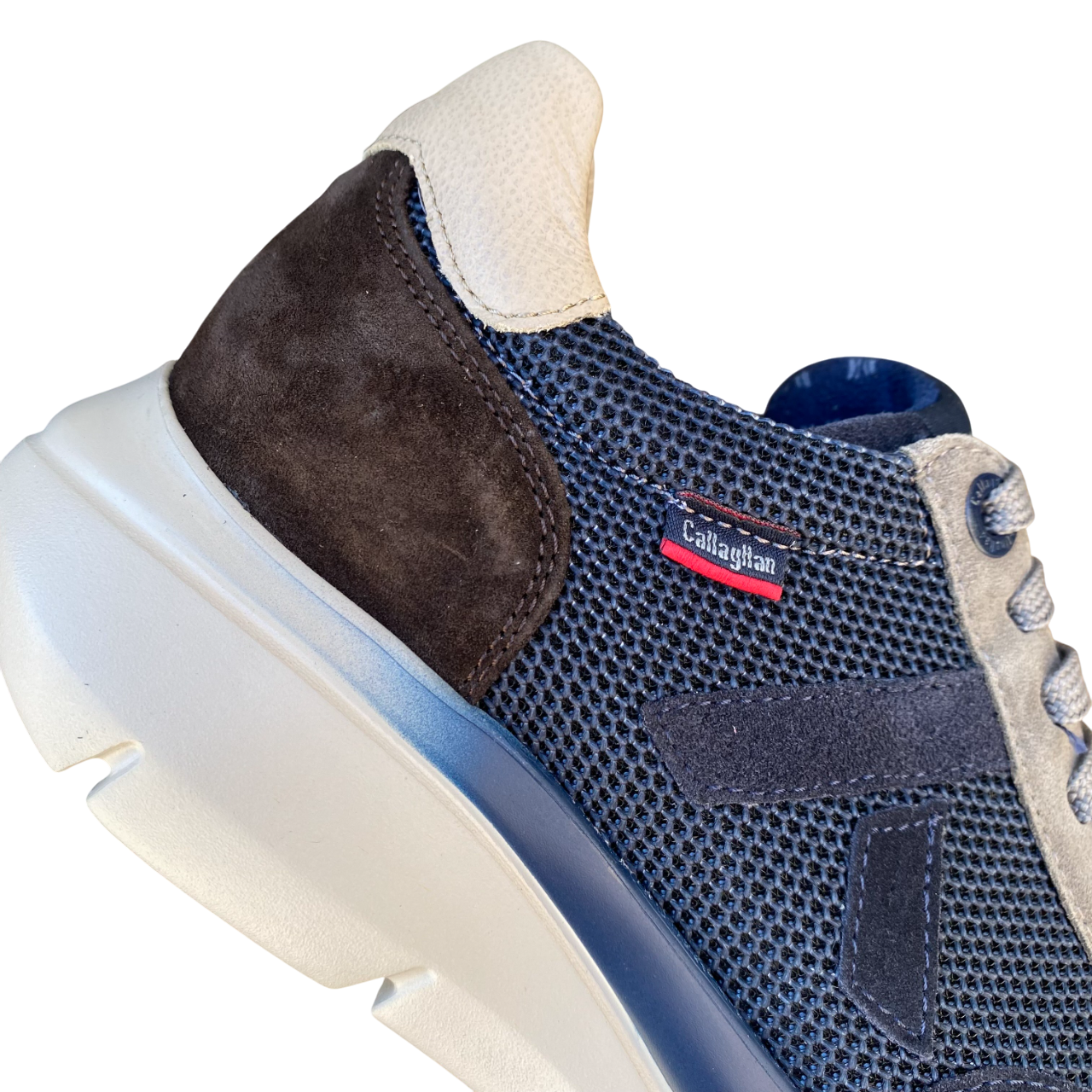 CallagHan sneakers uomo 61203 Algoritmo Blu Marrone