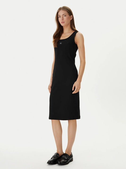 Calvin Klein Abito Donna Costine Logo LV047F257G UB1 Nero PE26