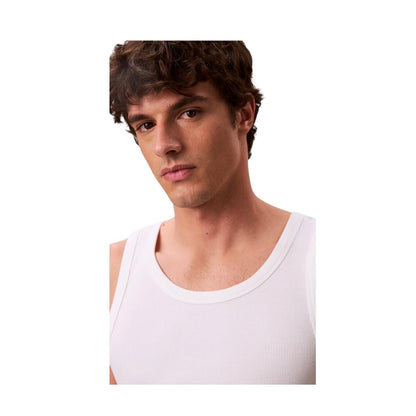 Calvin Klein Canotta Uomo Costine LV04RF272GYAF Bianco