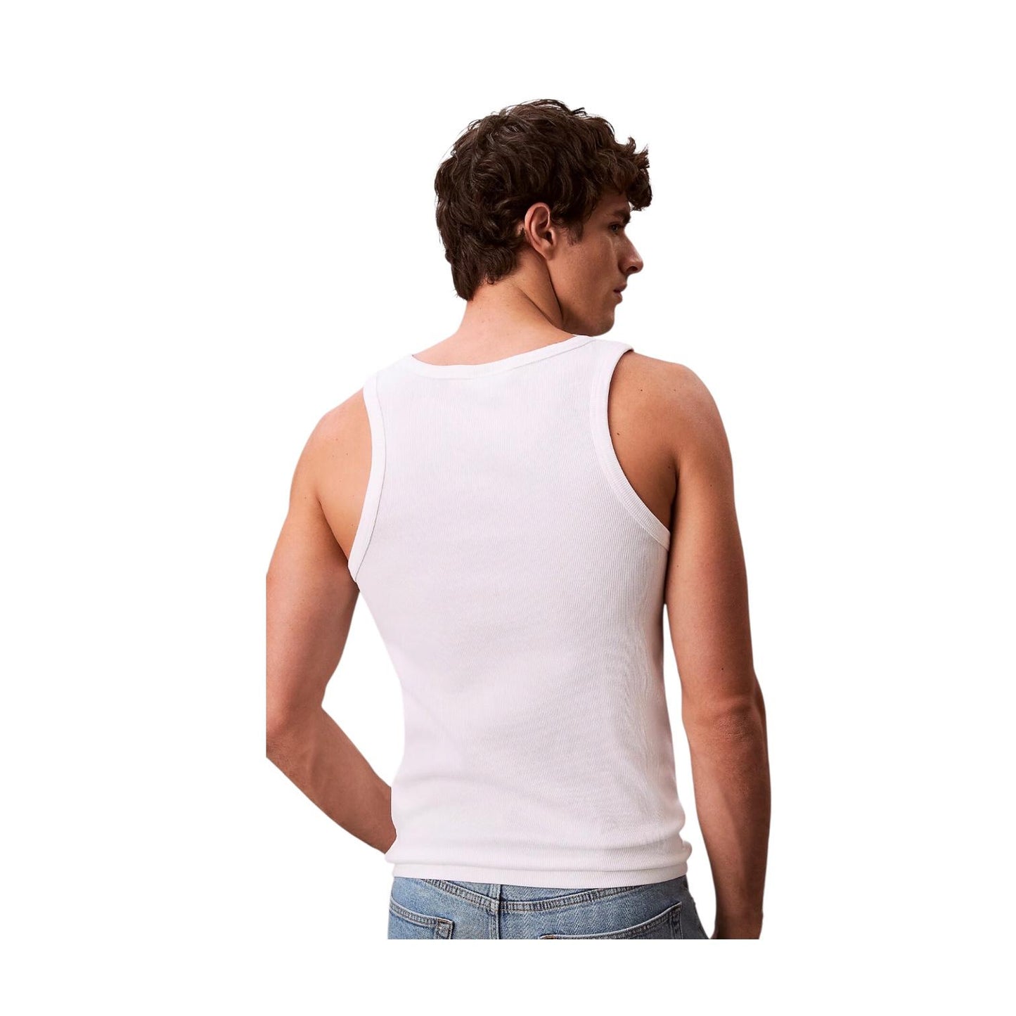 Calvin Klein Canotta Uomo Costine LV04RF272GYAF Bianco
