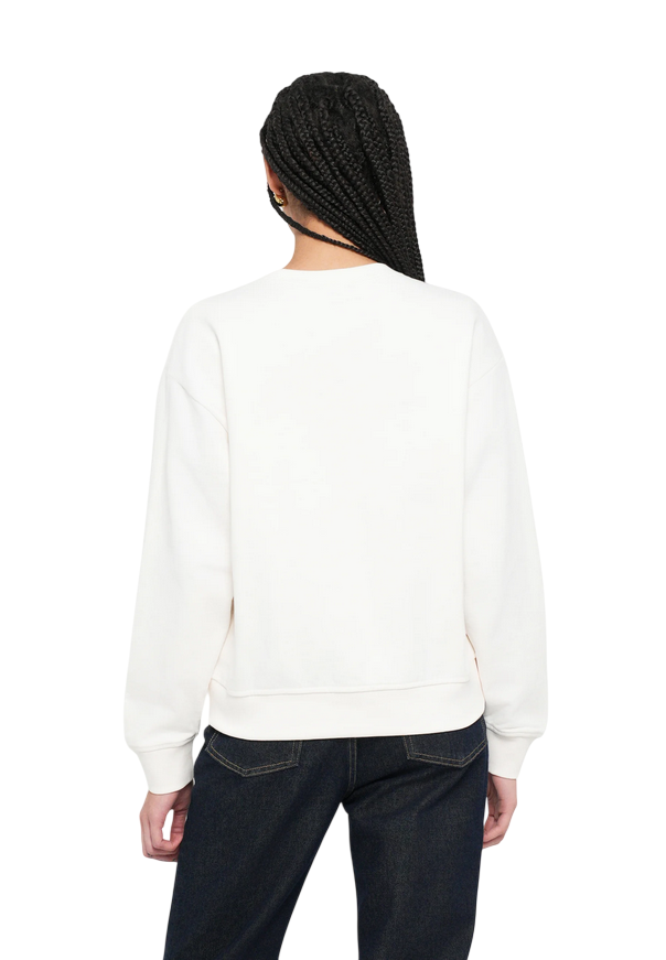 Calvin Klein Felpa Girocollo Donna LV047E828 Bianco