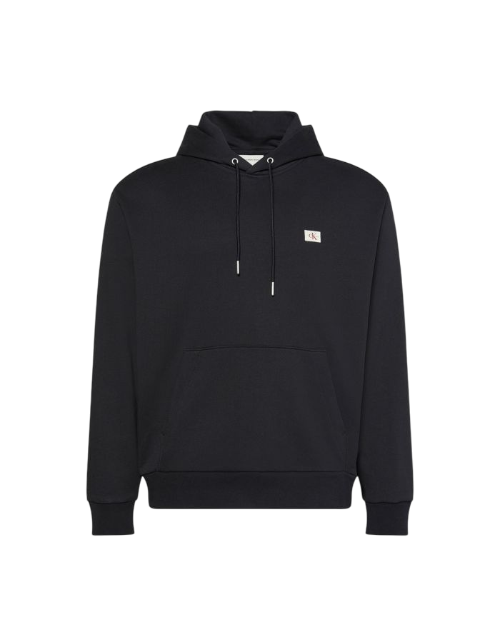 Calvin Klein Felpa con cappuccio LV04RC274G UB1 Nera - Spugna Morbida, Stile Monologo