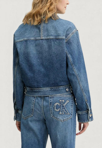 Calvin Klein Giacca Donna LV047E906G Blue Cotton