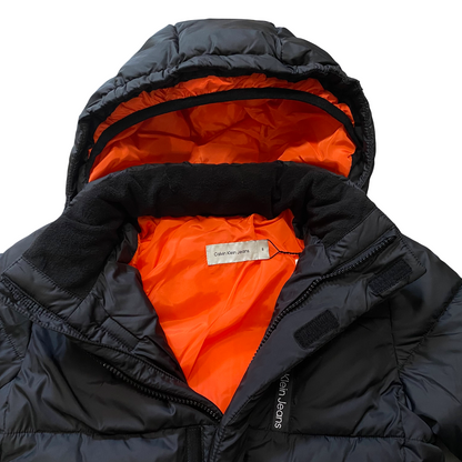 Calvin Klein Giubbotto Trapuntato con Cappuccio Junior IB0IB01276BEH Nero