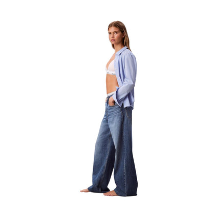 Calvin Klein Jeans Donna Wide Leg LV047E701G2PU Classon Blue