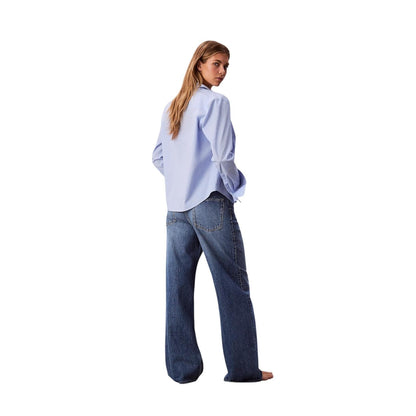 Calvin Klein Jeans Donna Wide Leg LV047E701G2PU Classon Blue