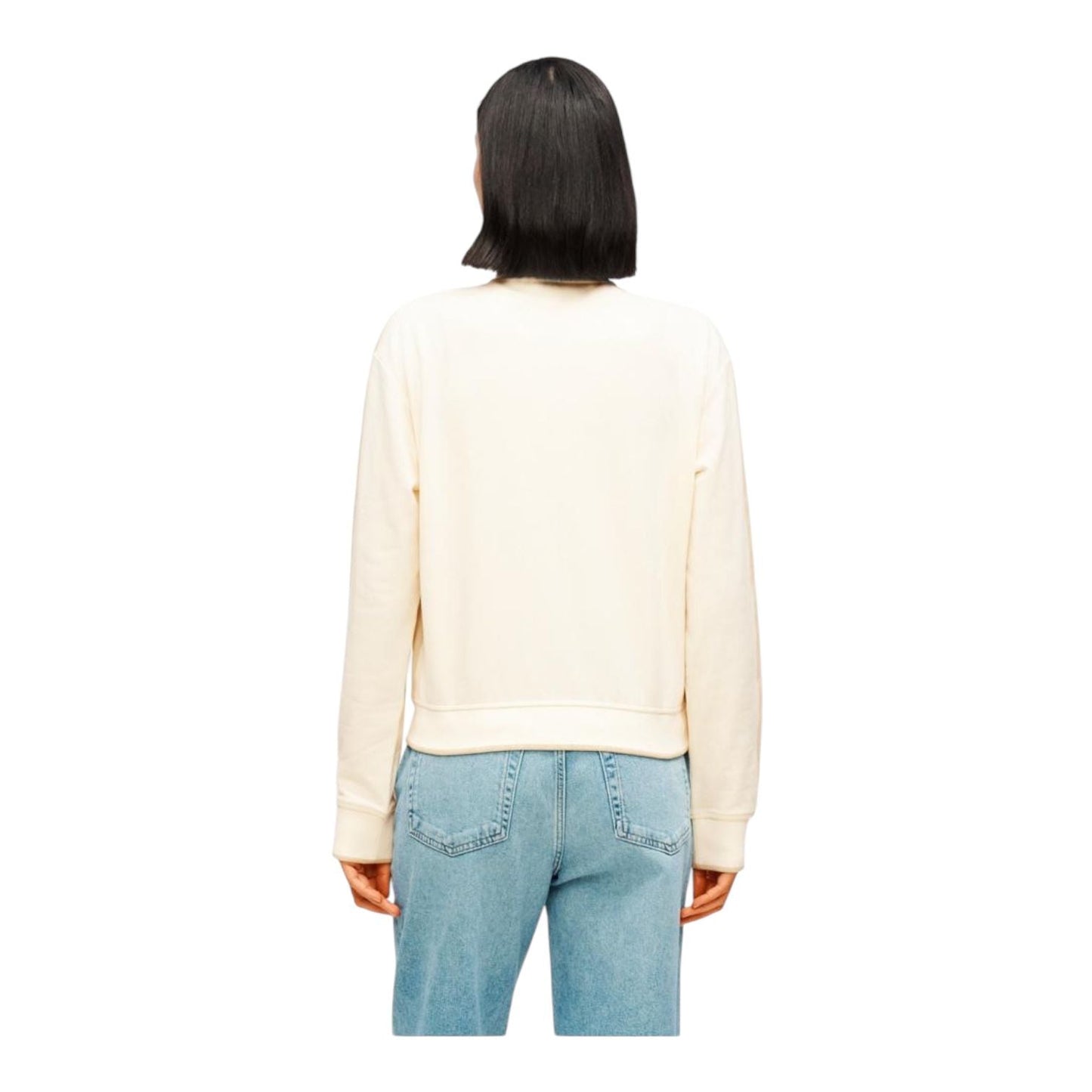 Calvin Klein Jeans Felpa Donna Zip Completa LV047E226G YAC Beige