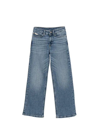 Calvin Klein Jeans Kids High Rise Wide Leg Junior Dante Wash - LVCKSJC02G 1A4