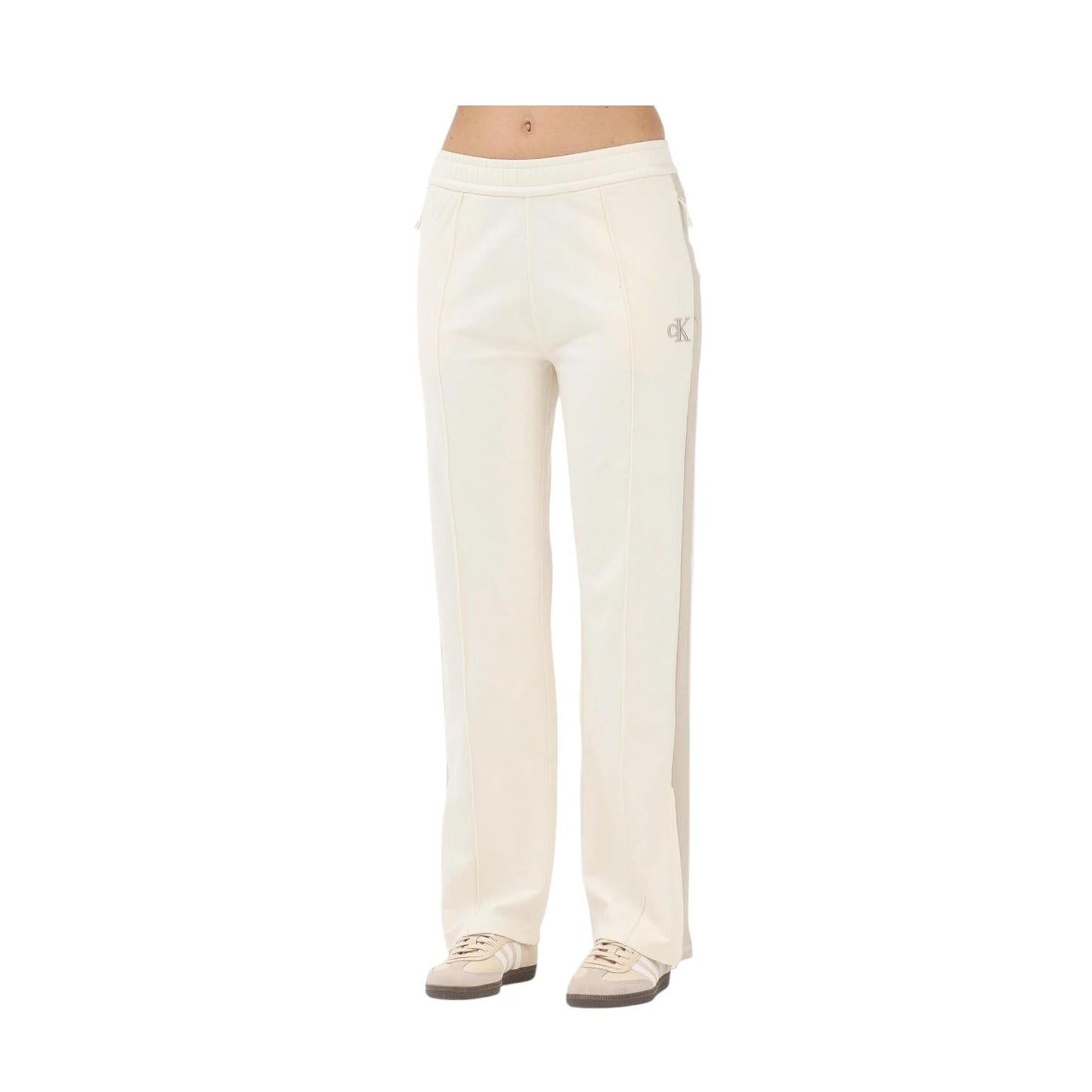 Calvin Klein Jeans Pantalone Sportivo Donna LV047E225GYAC Beige