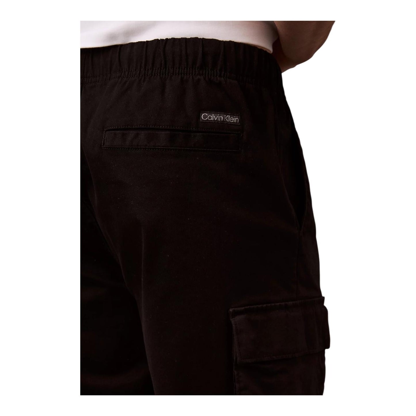 Calvin Klein Pantaloncini Cargo Twill Cotone LV04RB618GUB1 Nero