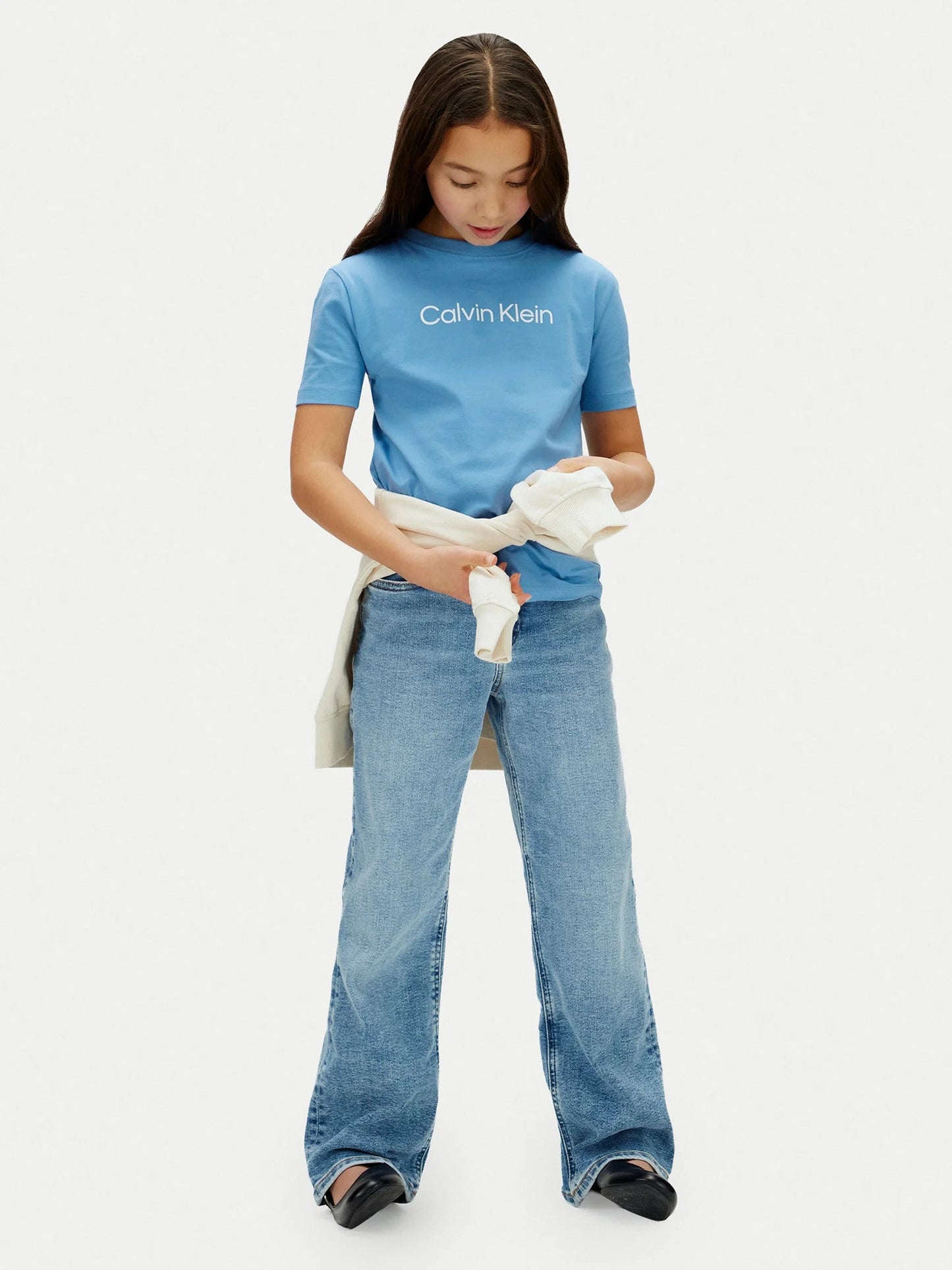 Calvin Klein T-shirt Junior Manica Corta Lilla Logo CK - LV1CKSJA29 CIY