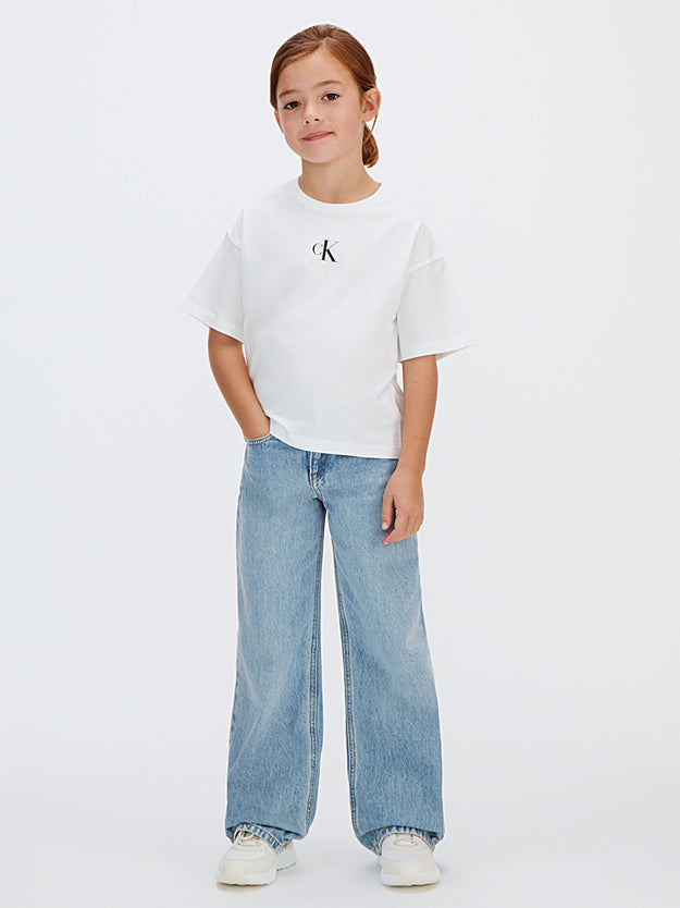 Calvin Klein T-Shirt Junior Boxy Fit Bianca LVCKSJA16G | 8-16 Anni