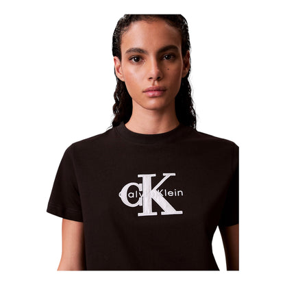 Calvin Klein T-shirt Grafica Monologo Donna LV047E819G Nero