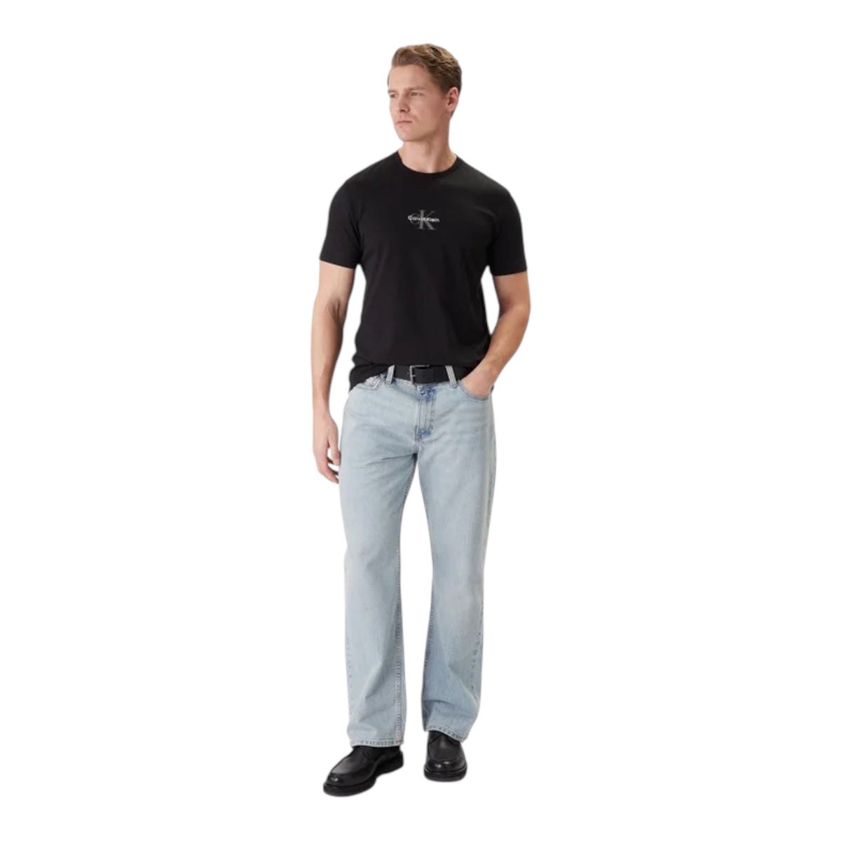 Calvin Klein Men's Short Sleeve T-Shirt LV04RB866G Black