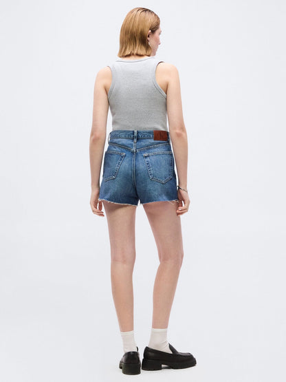Calvin Klein Short Denim Donna Taglio Vivo Orlo Grezzo LV047F66G XHF Blu PE26