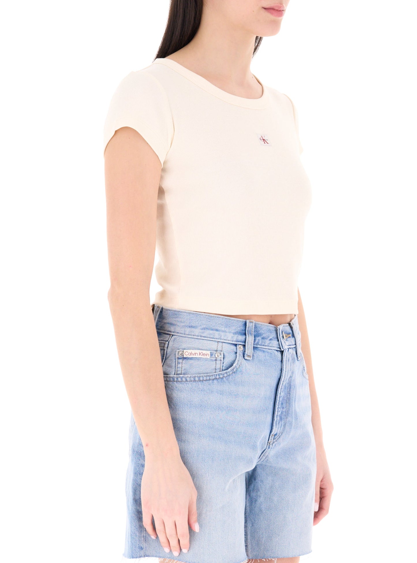 Calvin Klein T-shirt Manica Corta Costine Donna LV047C200G F7J Calico